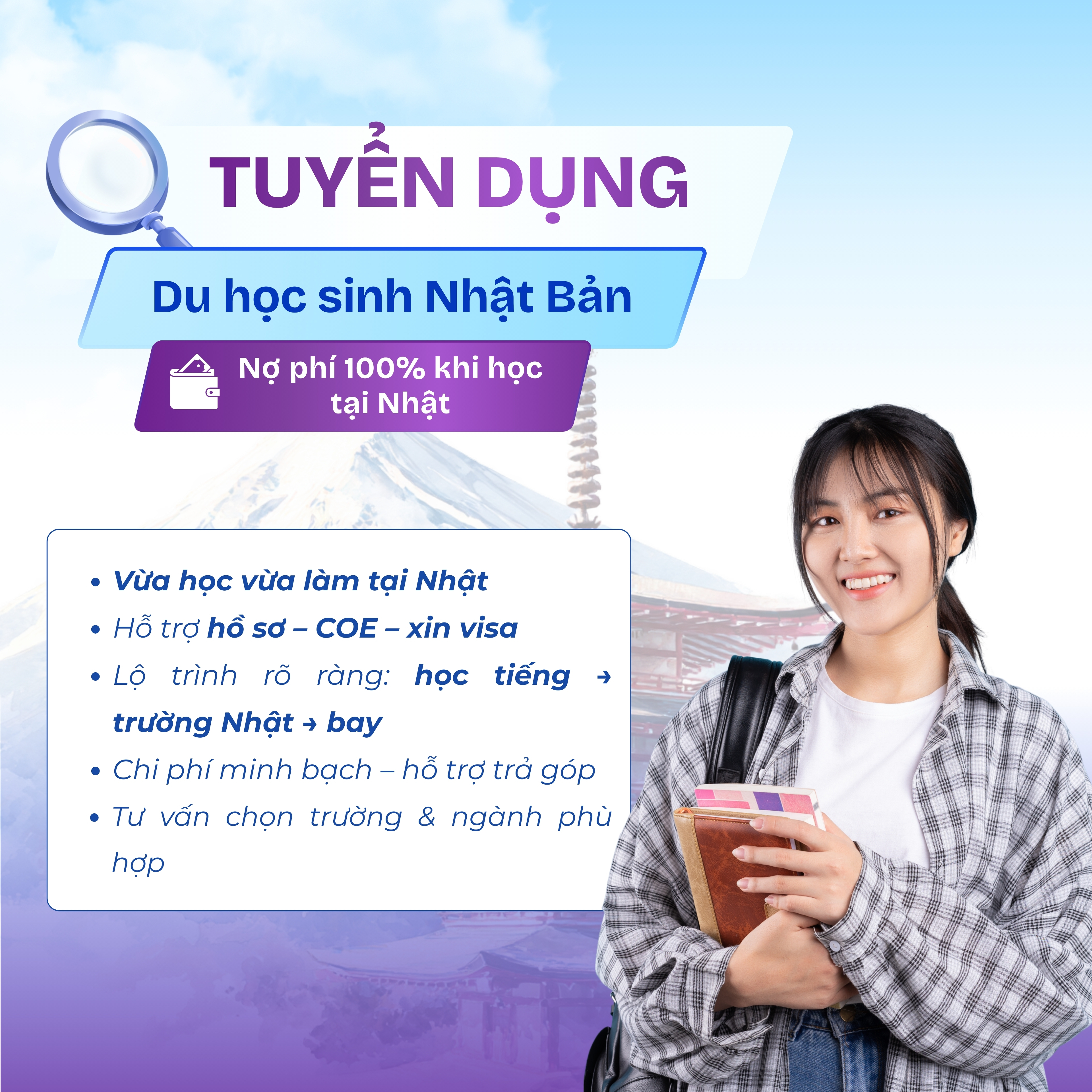 Tuyển dụng Du học sinh Nhật Bản