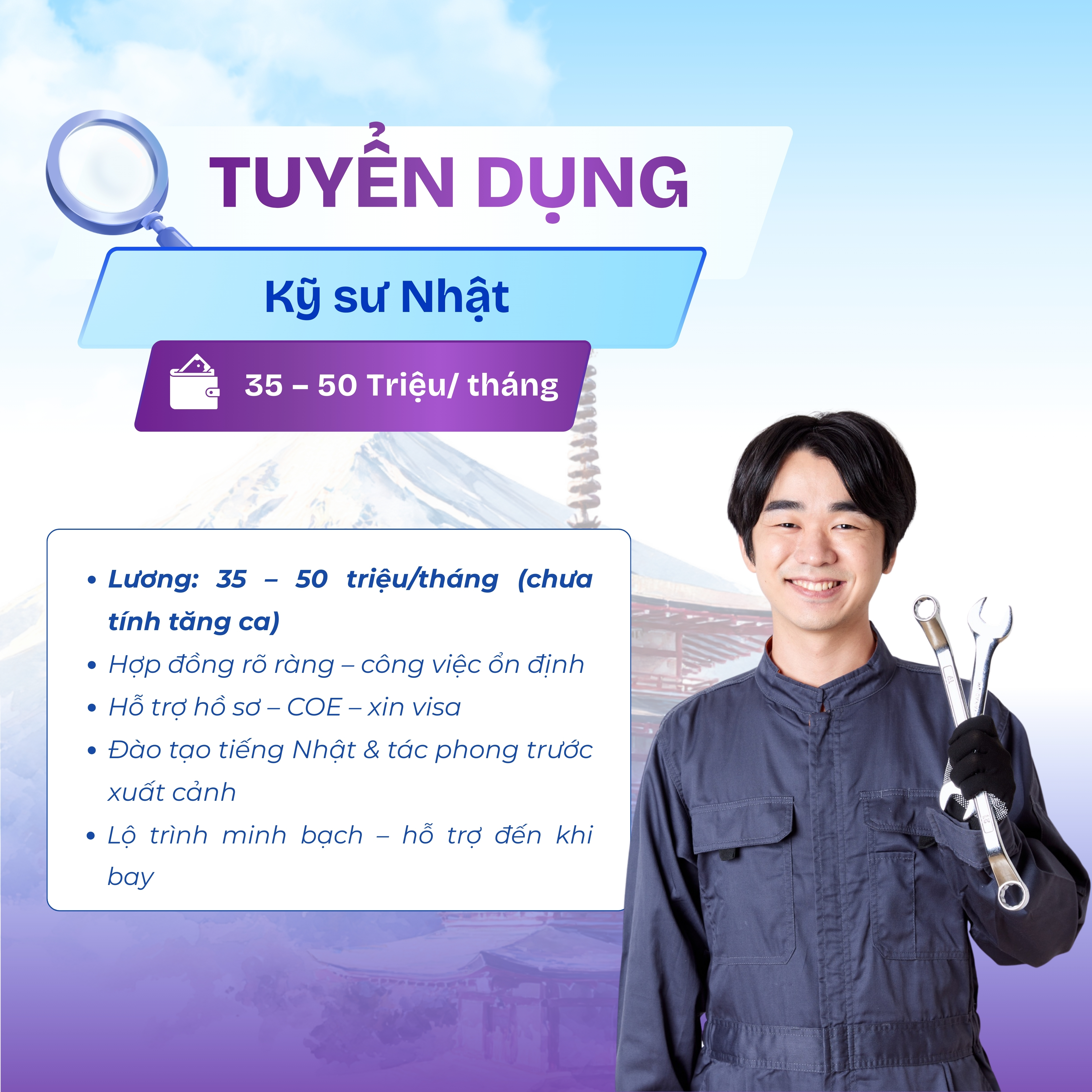 Tuyển dụng Kỹ Sư Nhật Bản