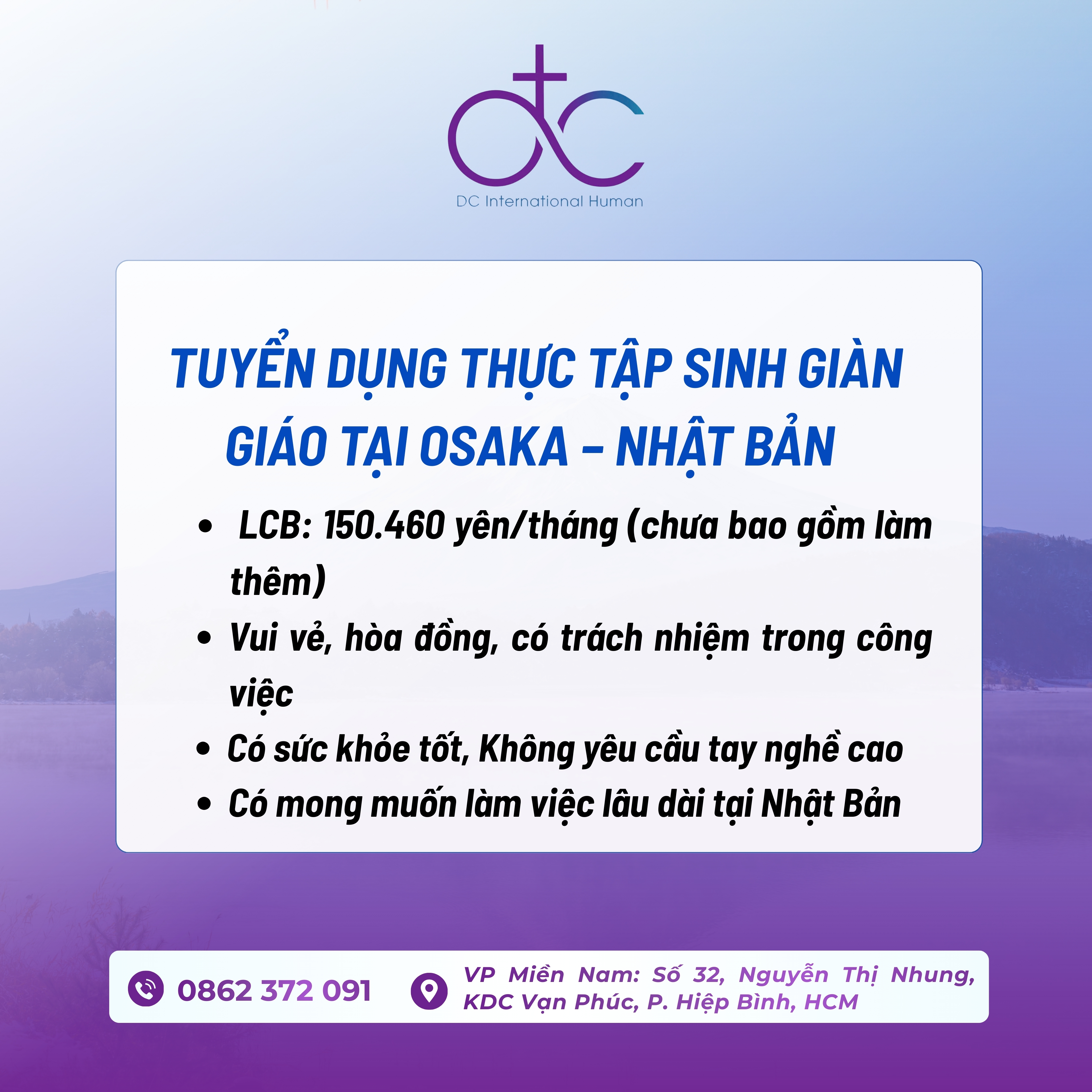 Tuyển dụng Thực Tập Sinh Giàn Giáo Tại Osaka – Nhật Bản | Lương 150.460 Yên/Tháng