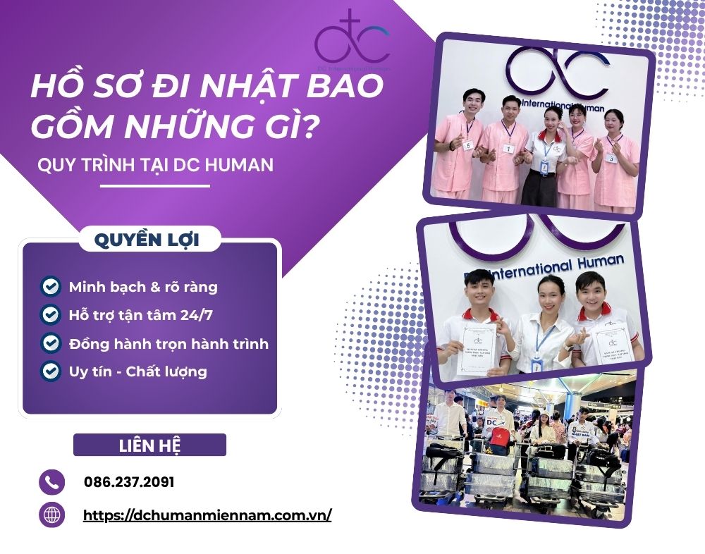 HỒ SƠ ĐI NHẬT BAO GỒM NHỮNG GÌ? QUY TRÌNH TẠI DC HUMAN