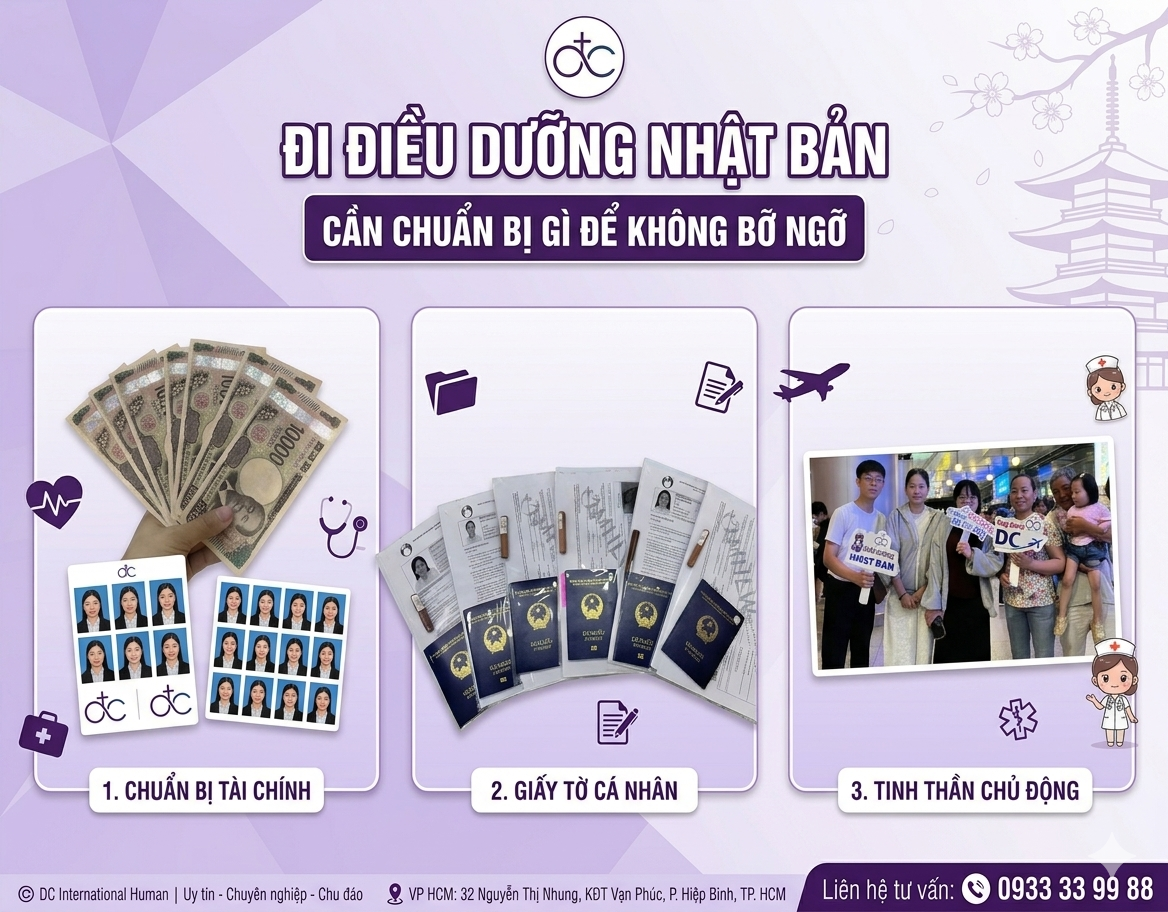 ĐI ĐIỀU DƯỠNG NHẬT BẢN CẦN CHUẨN BỊ GÌ ĐỂ KHÔNG BỠ NGỠ 