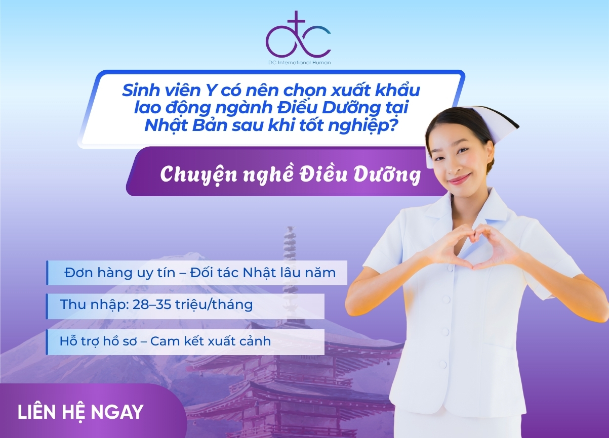 Sinh viên Y có nên chọn xuất khẩu lao động ngành Điều Dưỡng tại Nhật Bản sau khi tốt nghiệp?
