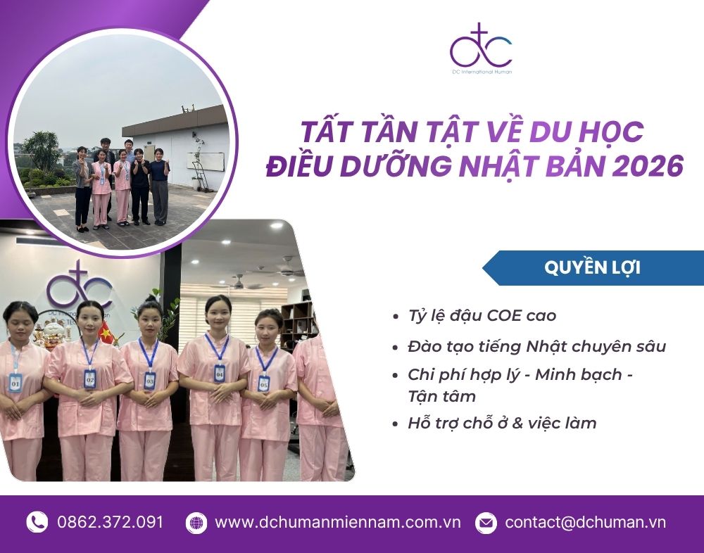 Tất tần tật về du học điều dưỡng nhật bản 2026