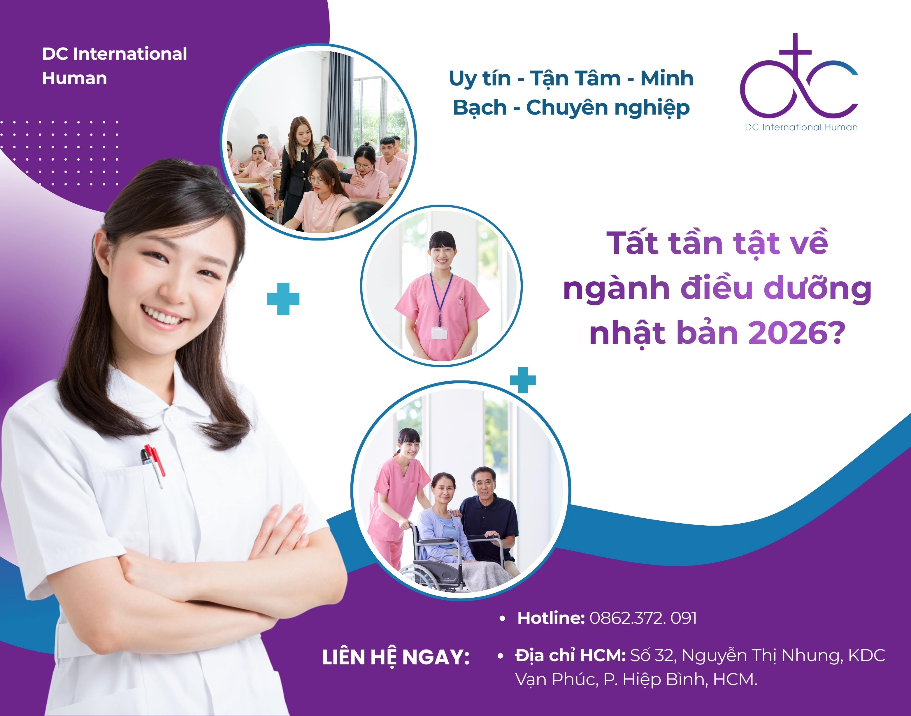 Tất tần tật về ngành điều dưỡng nhật bản 2026: cơ hội vàng từ DC Human