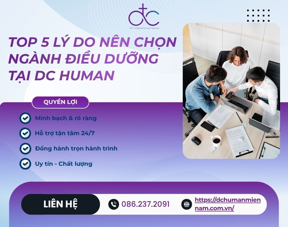 TOP 5 LÝ DO NÊN CHỌN NGÀNH ĐIỀU DƯỠNG TẠI DC HUMAN