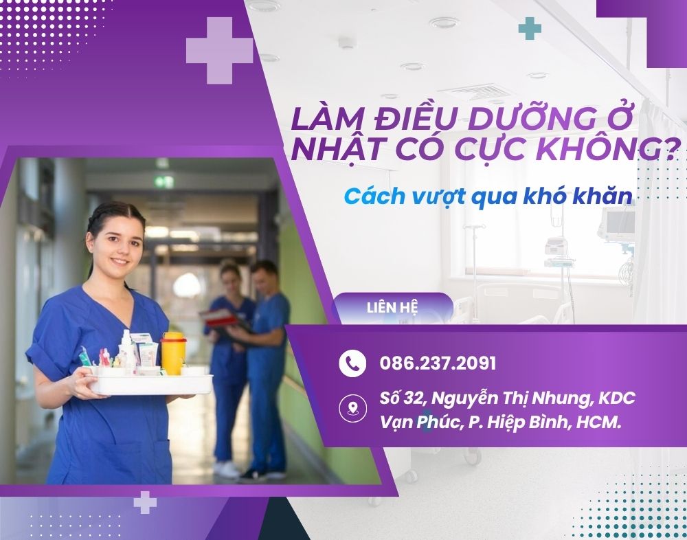Làm điều dưỡng ở Nhật có cực không? Cách vượt qua khó khăn