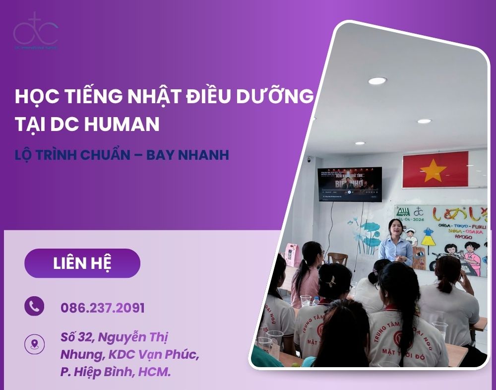 Học Tiếng Nhật Điều Dưỡng Tại DC: Lộ Trình Chuẩn – Bay Nhanh 