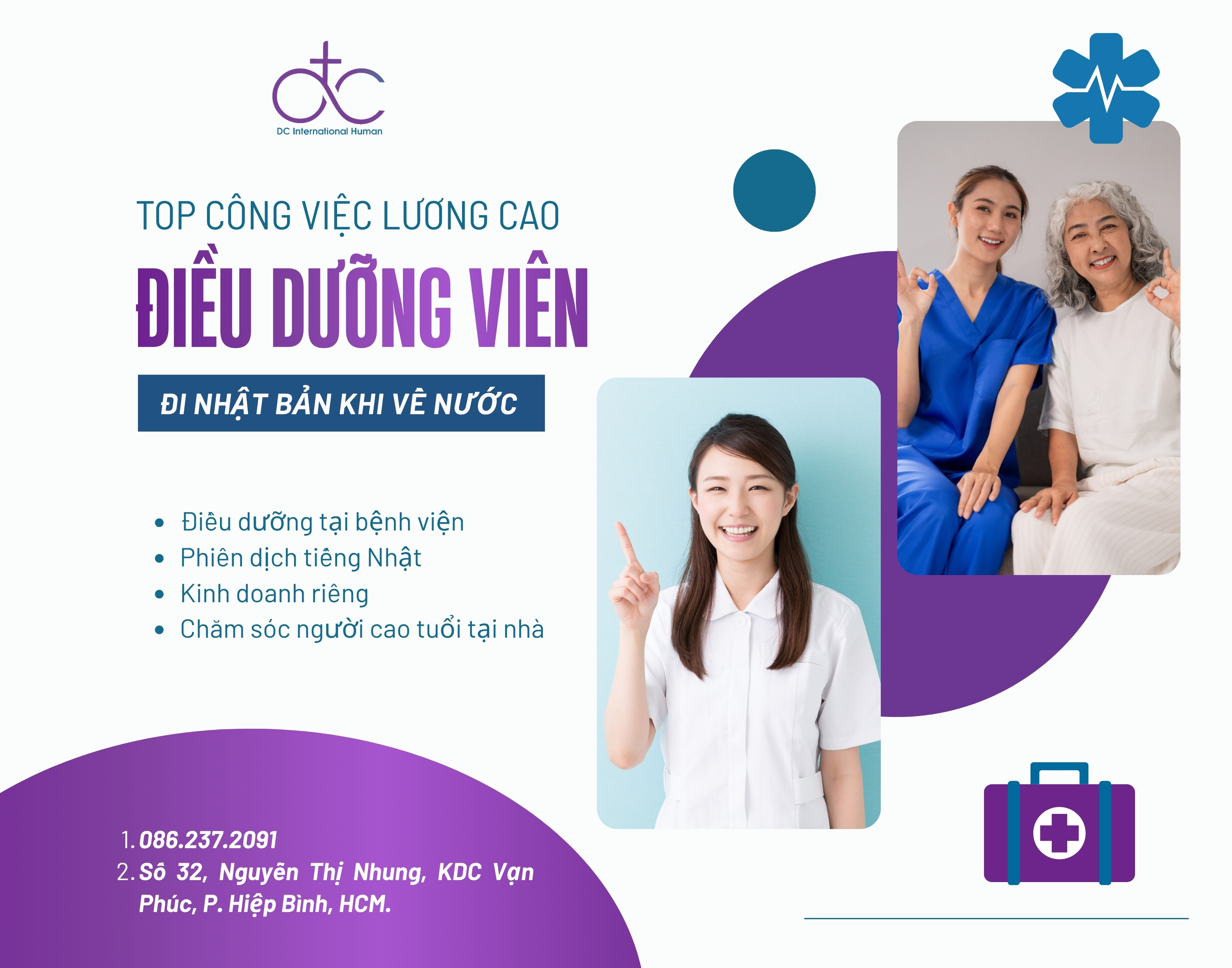 Công việc của điều dưỡng viên Việt Nam sau khi đi XKLĐ Nhật Bản về nước